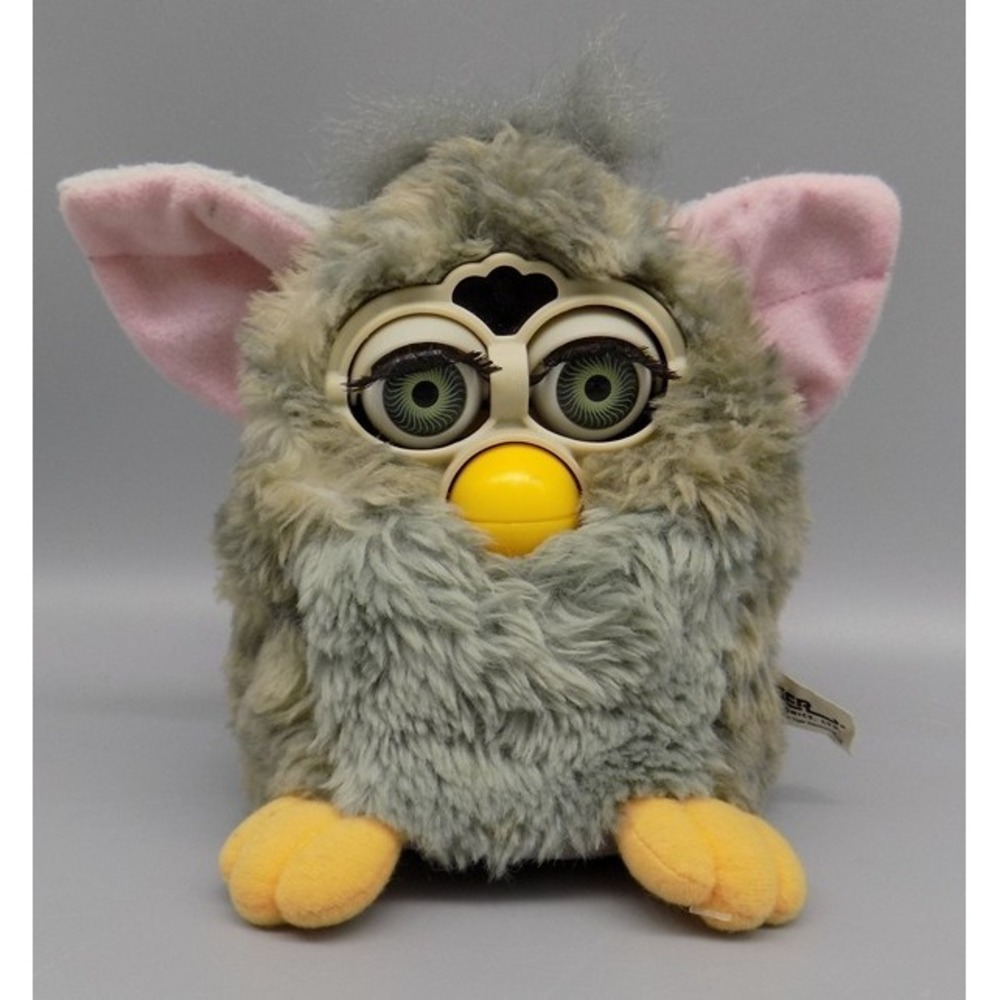 Vintage 1998 Wolf Furby Green Eyes First Generation Tiger AS IS Parts Repair